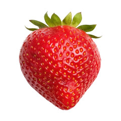 strawberry isolated on transparent background cutout