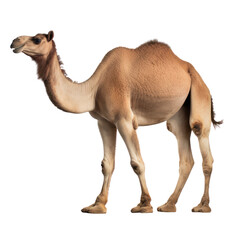 camel isolated on transparent background cutout
