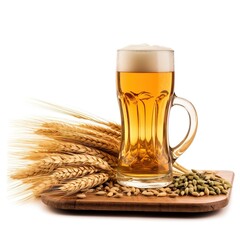 Wheat and beer photo