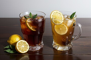 Fototapeta premium glass of lemonade