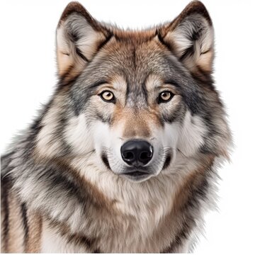 Wolf face photo