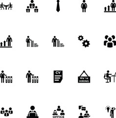 Working Human Vector Icons