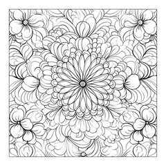 Pretty floral pattern in small hand draw flower, Liberty style.