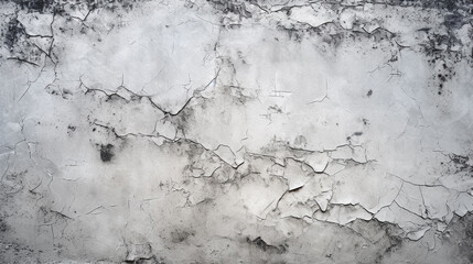 Concrete wall texture for vintage background with cracks. Generative ai