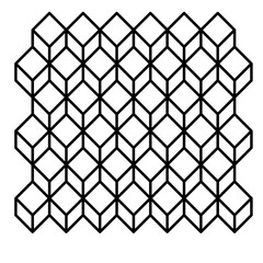 cube seamless motive pattern background and texture outline 