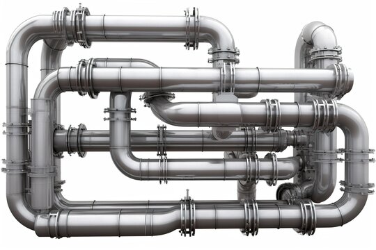 conduit isolated on white background. Generated by AI.