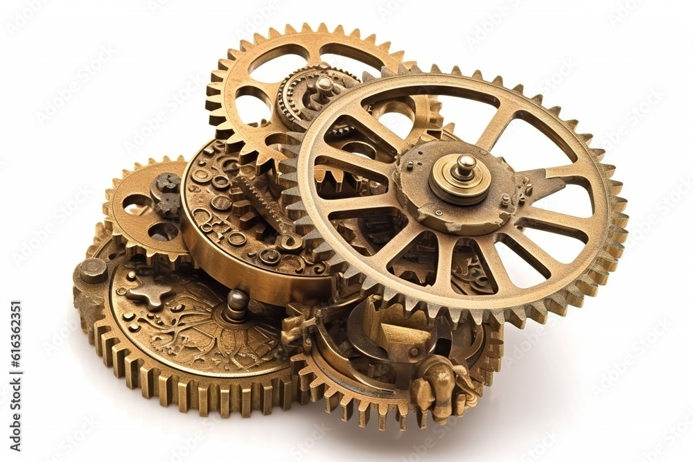 Poster cog isolated on white background. generated by ai.