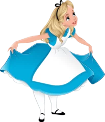Foto op Aluminium Alice from Wonderland bowing in a dress © meon04