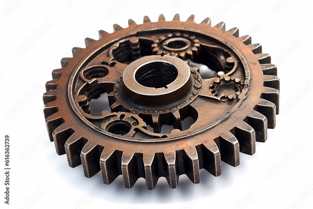 Aufkleber cog isolated on white background. generated by ai.