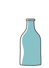hand drawing bottle
