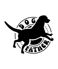 dog father svg design
