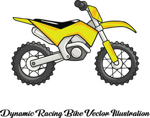 Dynamic Racing Bike Vector Illustration - his dynamic racing bike vector illustration captures the exhilarating energy and speed of competitive cycling.