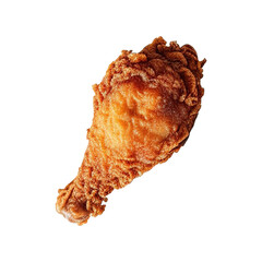 fried chicken drumstick on transparent background Generative AI