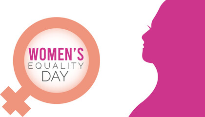 Women's Equality Day in United States celebrated annually in August 26. banner, Holiday, poster, card and background design.