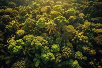 Fototapeta na wymiar Jungle Canopy Rainforest Roof