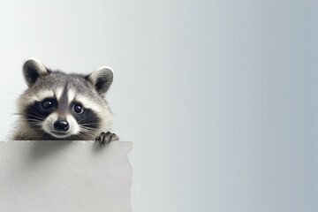 Fototapeta premium Raccoon animal. Generate Ai