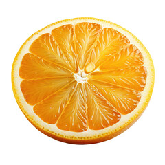 Fresh sliced organic orange as package design element