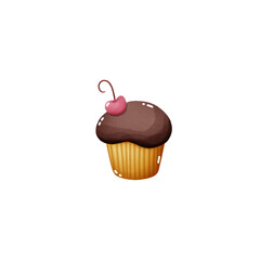 cupcake with cherry