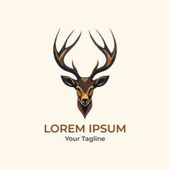 Exquisite Deer Hunter Logo Vector Illustration