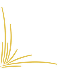 Gold Corner Foliage Leaf Decoration