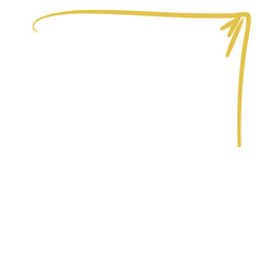 Gold Corner Foliage Leaf Decoration