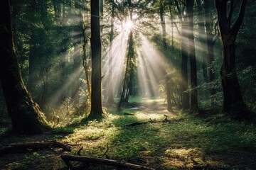 Obraz premium Enchanting Forest Magical Woodland