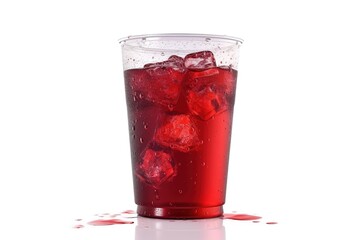 soda cup isolated on white background. Generated by AI.