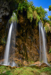 Fototapeta premium Twin Falls of Plitvice Lakes National Park - Croatia