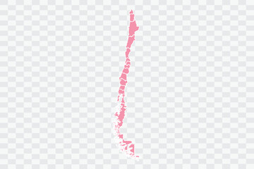 Chile Map Rose Color Background quality files png