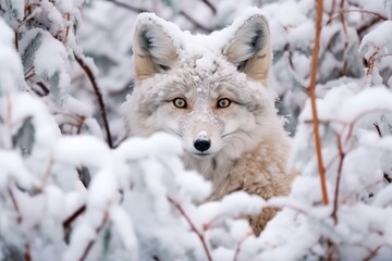 Obraz premium Arctic Wildlife Camouflage Frozen Fauna Disguise