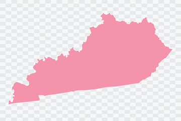 KENTUCKY Map Rose Color Background quality files png