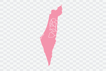 Palestine Map Rose Color Background quality files png