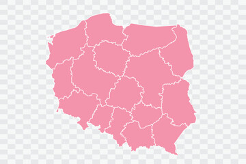 Poland Map Rose Color Background quality files png