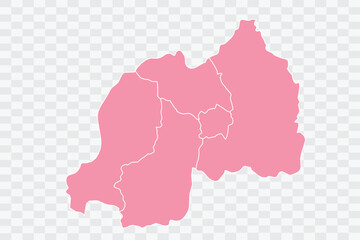 Rwanda Map Rose Color Background quality files png