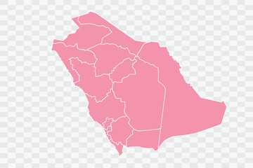 Saudi Arabia Map Rose Color Background quality files png