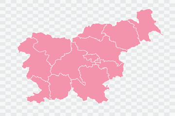 Slovenia Map Rose Color Background quality files png