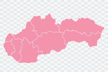 Slovakia Map Rose Color Background quality files png