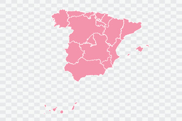 Spain Map Rose Color Background quality files png