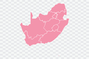 South Africa Map Rose Color Background quality files png