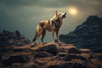 Lone Wolf Solitary Canid