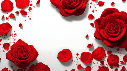 red rose background template for banner posters and designs for banner etc