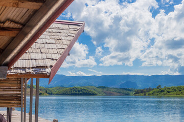 Fototapeta na wymiar view of lake como from villa