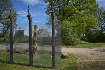 Ehemalige DDR-Grenze in Bleckede an der Elbe