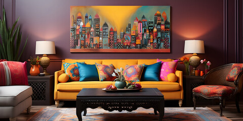 modern indian living room