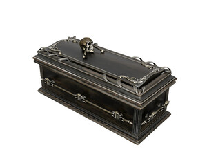 3d render vampire coffin