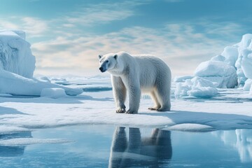 Fototapeta na wymiar Arctic Majesty Frozen Grandeur