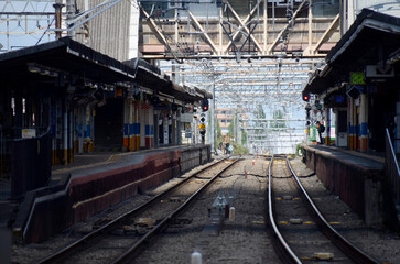 Fototapeta na wymiar 午後の駅