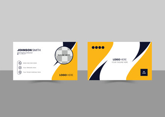 Luxurious and Modern Professional Business Card Template Vector