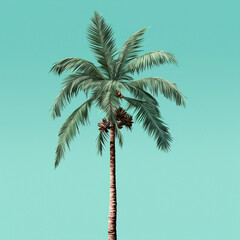 Fototapeta premium palm tree silhouette
