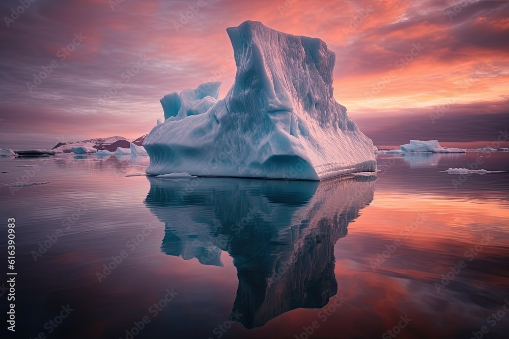 Wall mural Arctic Iceberg Frozen Massive Chunk